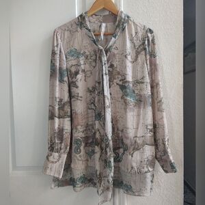 Women's Melissa McCarthy Seven7 Mythical Print Blouse